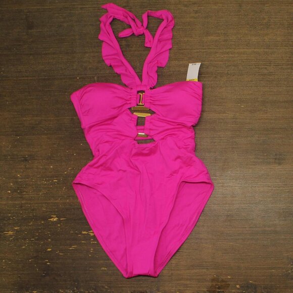 Soluna Swim Other - Soluna Womens Buckle Up Convertible One-Piece Swimsuit Cosmopolitan Pink M